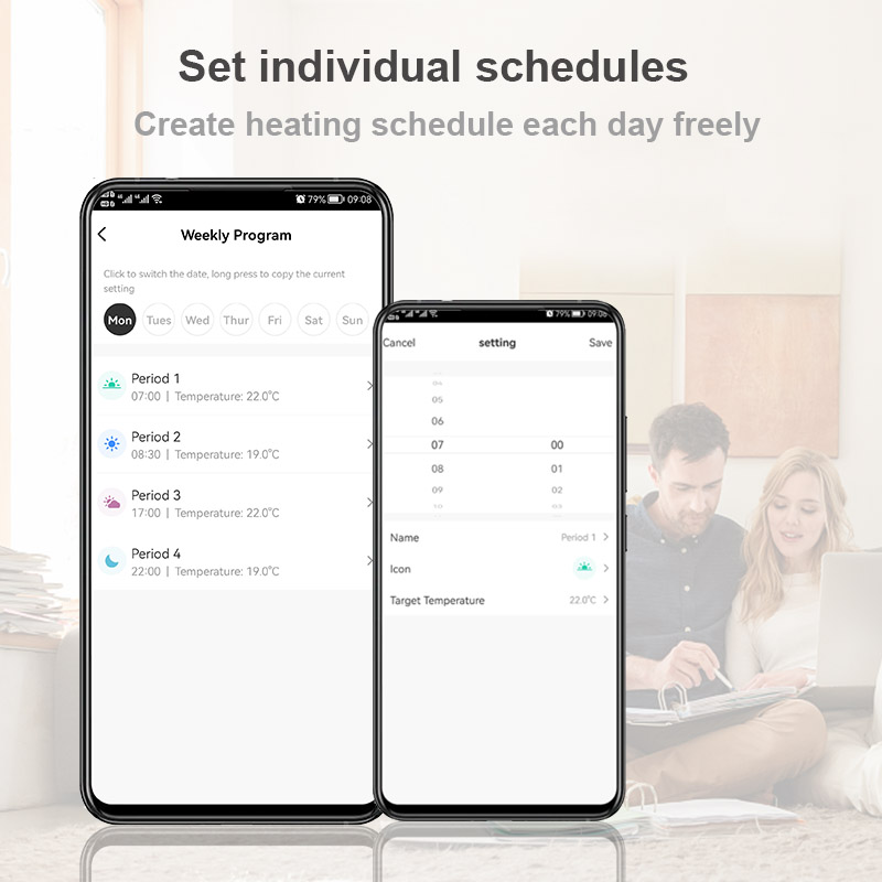 Modbus BACnet MS/TP Fan Coil Unit Digital Thermostat