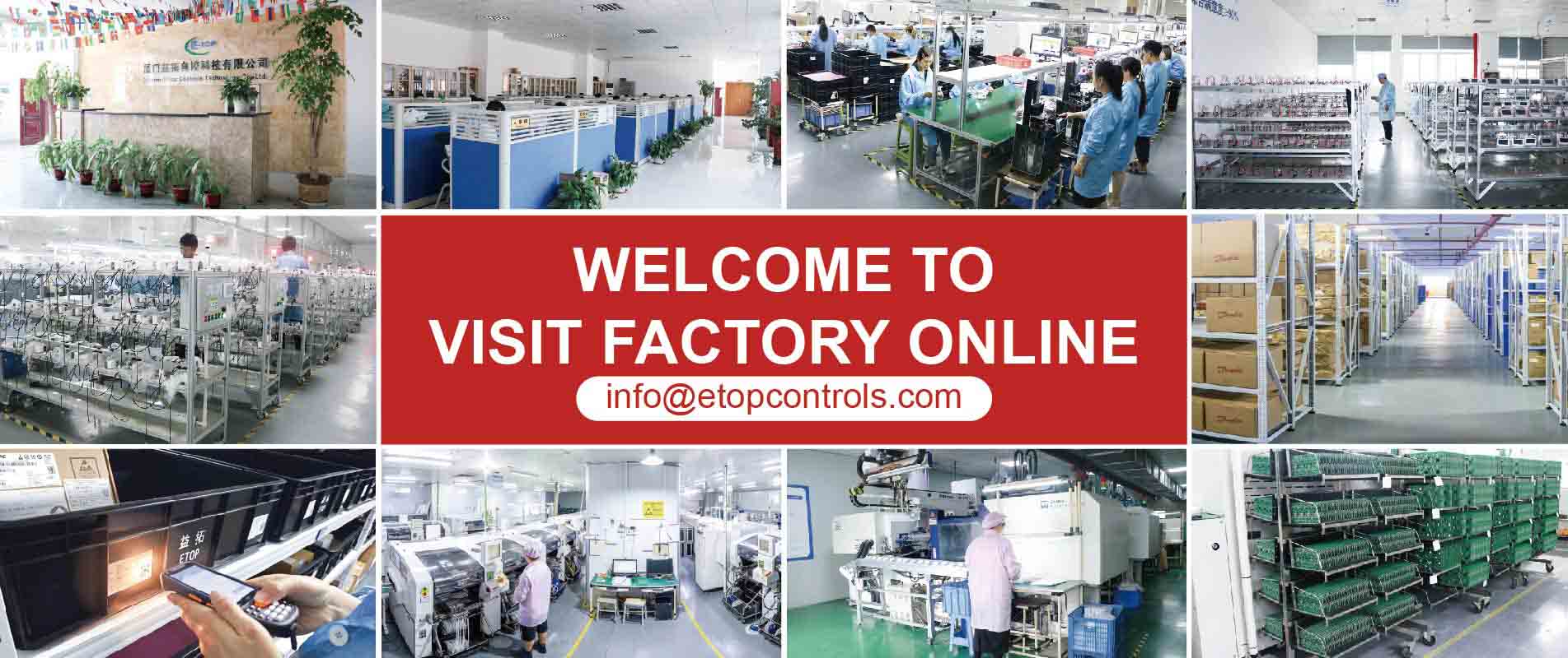 ETOP smart thermostat factory 8000m2 ISO certified SMT production line