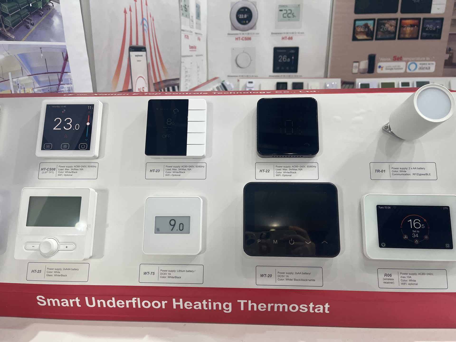 E-top HT-CS08 Full-color Touchscreen Thermostat with Sensitive UI