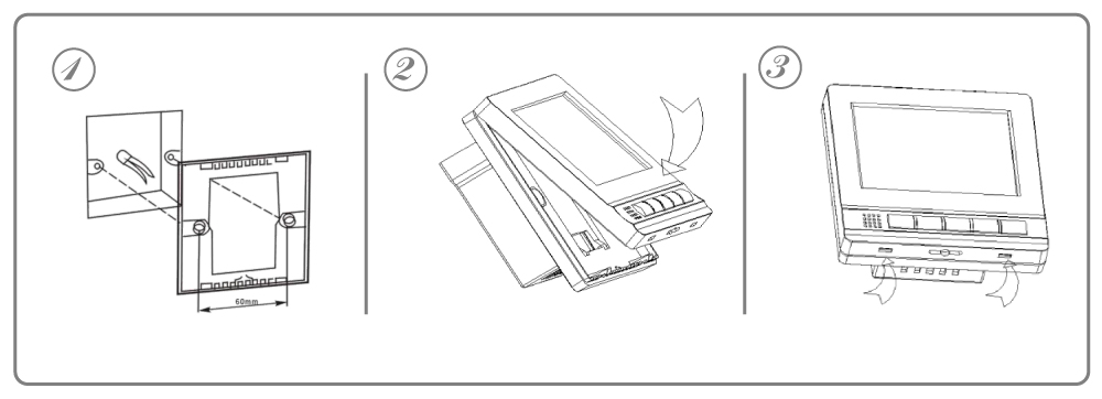 FT06 BACnet MS/TP Thermostat Wall Mounting and Installation Diagram