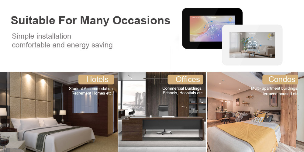 FT-CS03 color screen thermostat for executive offices and premium residential condos