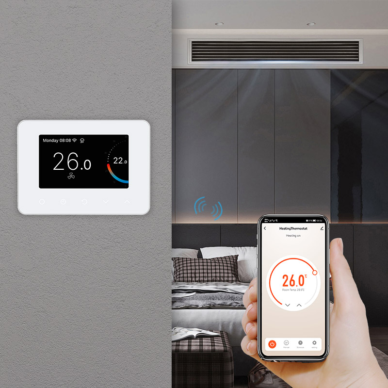 FT-CS70: Ultra-Slim Color Touchscreen BACnet & Modbus Thermostat