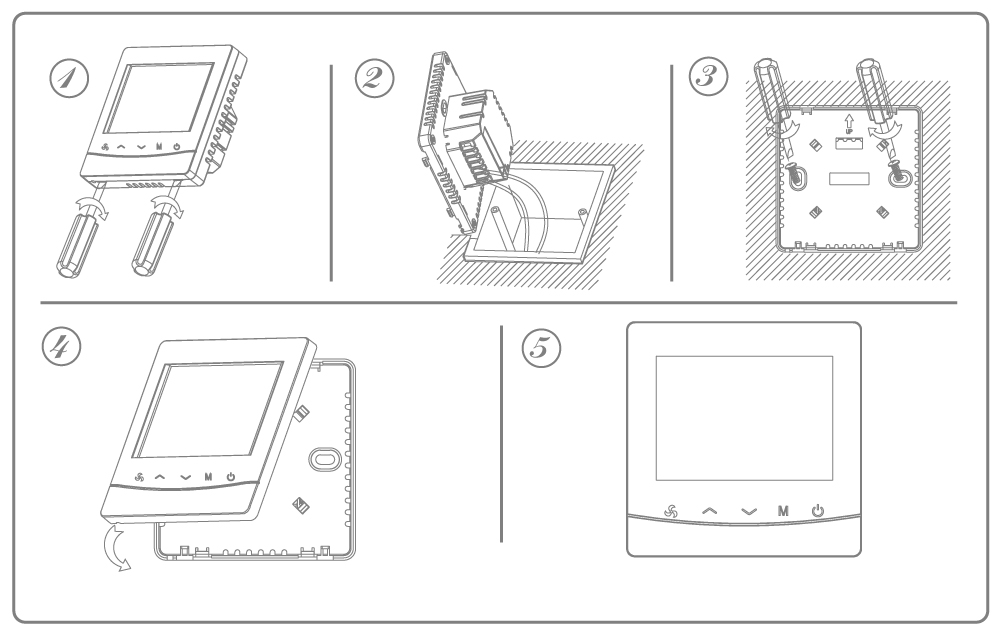 FT-08 Fan Coil Unit Thermostat Installation Instruction
