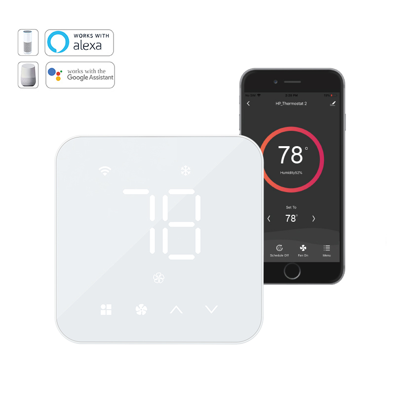 CH7500 smart WiFi thermostat compatible with Tuya App Alexa and Google Assistant
