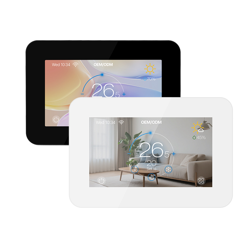 New Arrival Colorful Capacitive Touch Screen FCU Smart WIFI Thermostat