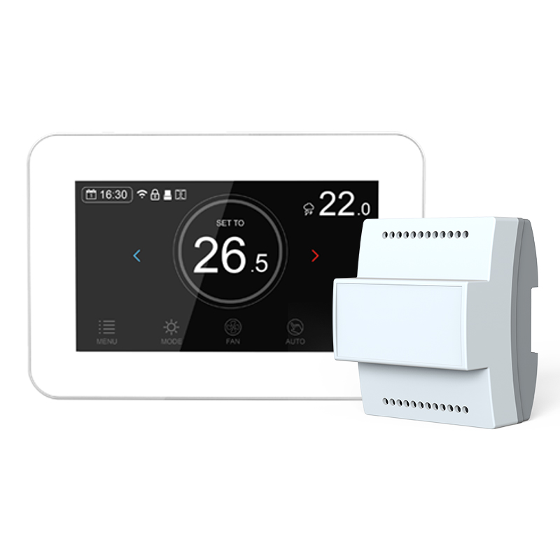 New Arrival Colorful Capacitive Touch Screen FCU Smart WIFI Thermostat