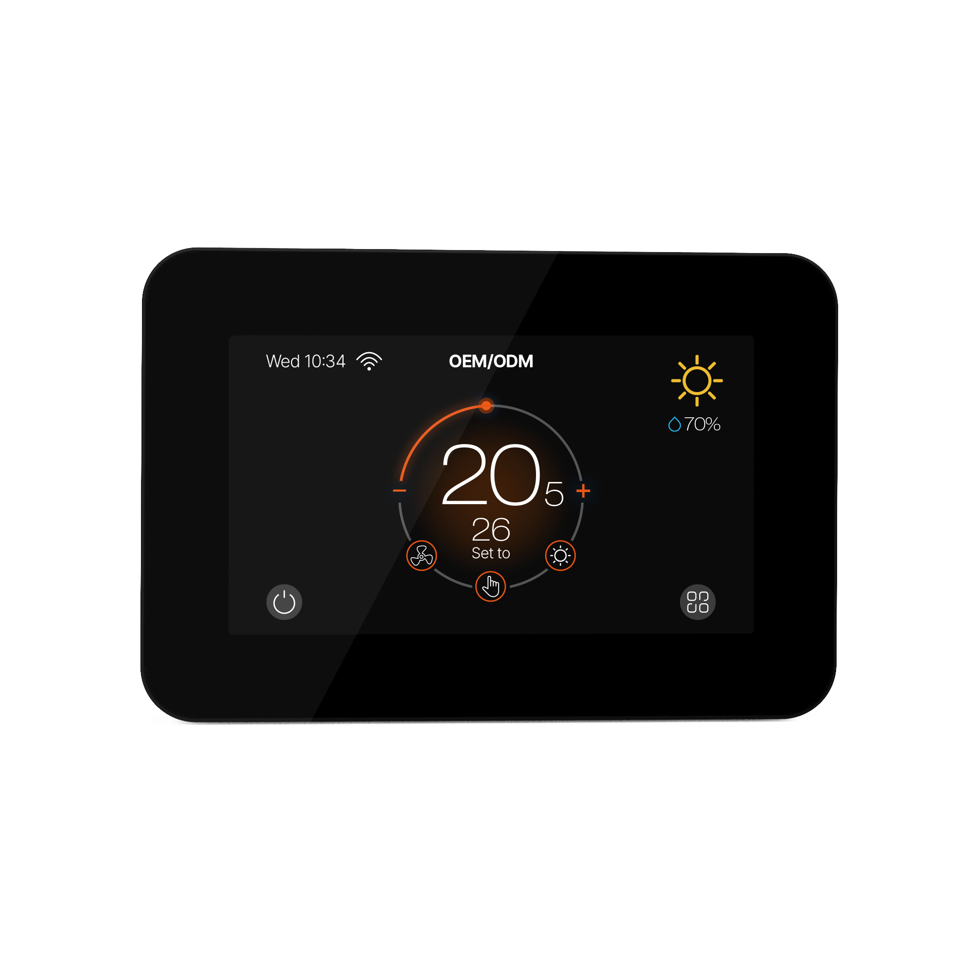HT-CS03 smart WiFi thermostat black and white color options