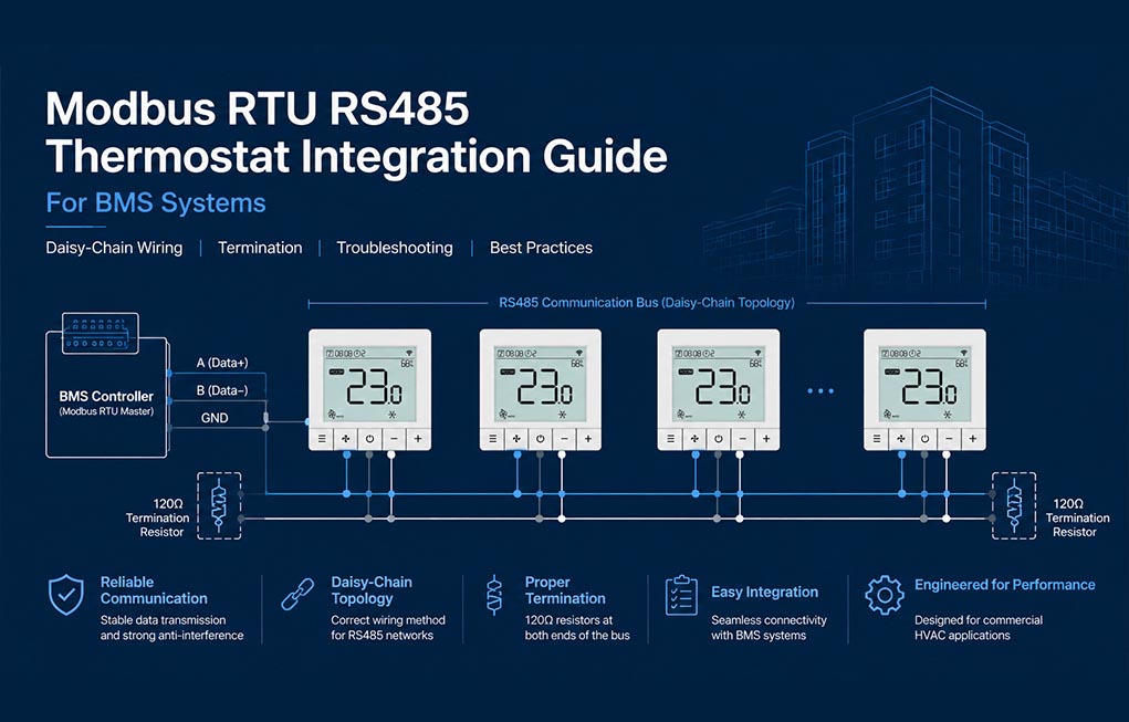 Field Guide: Integrating Modbus RTU RS485 Thermostats into a BMS
