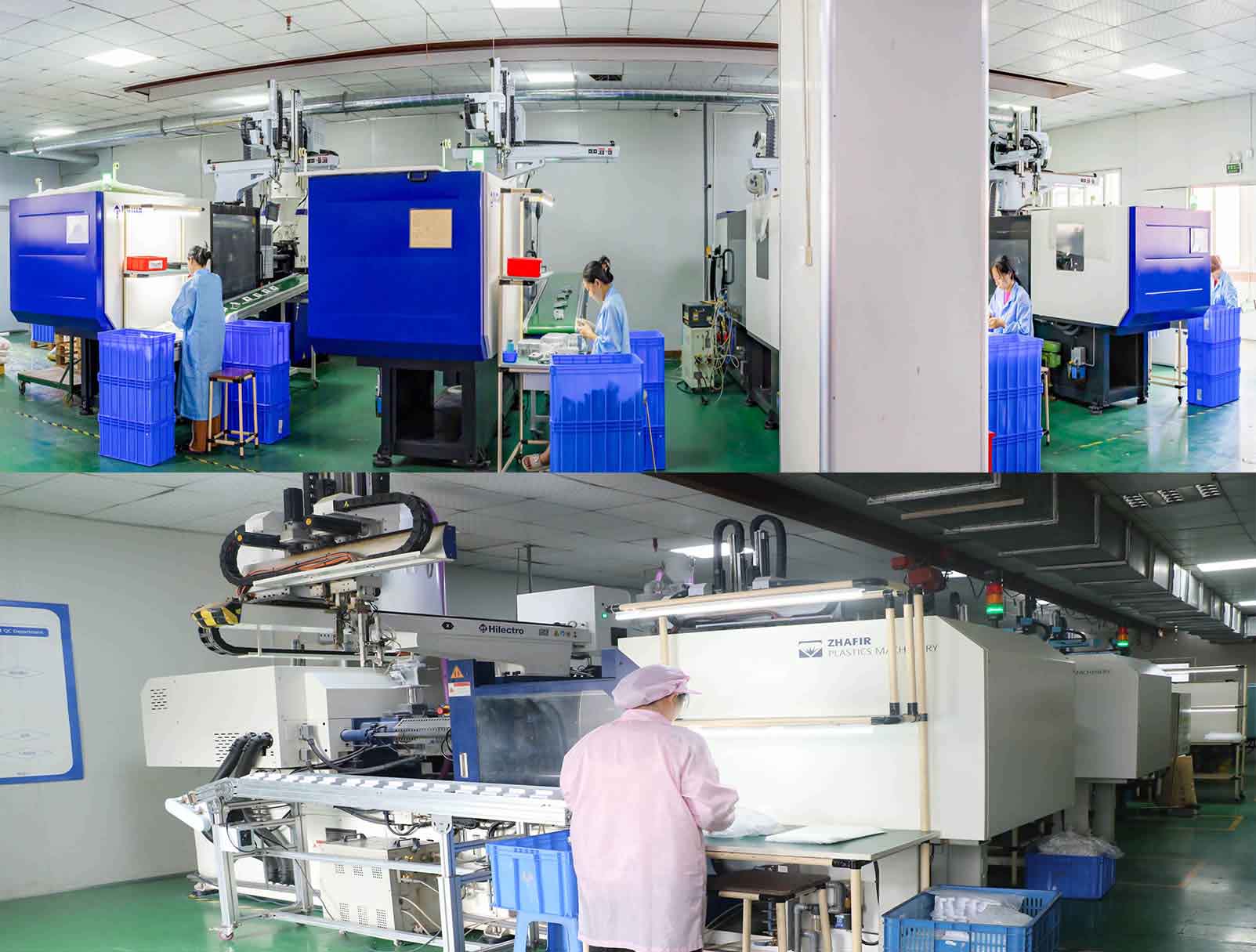 Plastic injection molding machines producing fire-resistant thermostat housings