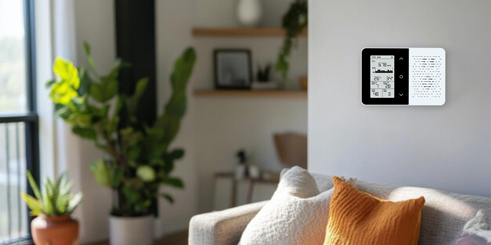 Built-in Sensirion Sensor Technology ES-01 Air Quality Monitor Smart Ventilation Alerts and Sensirion Sensor